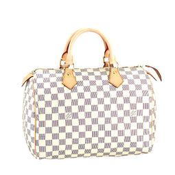 路易.威登 louis vuitton lv 5001 7000 女款 布面 通勤 白色系 白色speedy30帆布圓弧手提包 n41533 價格 報價 圖片 正品 品牌